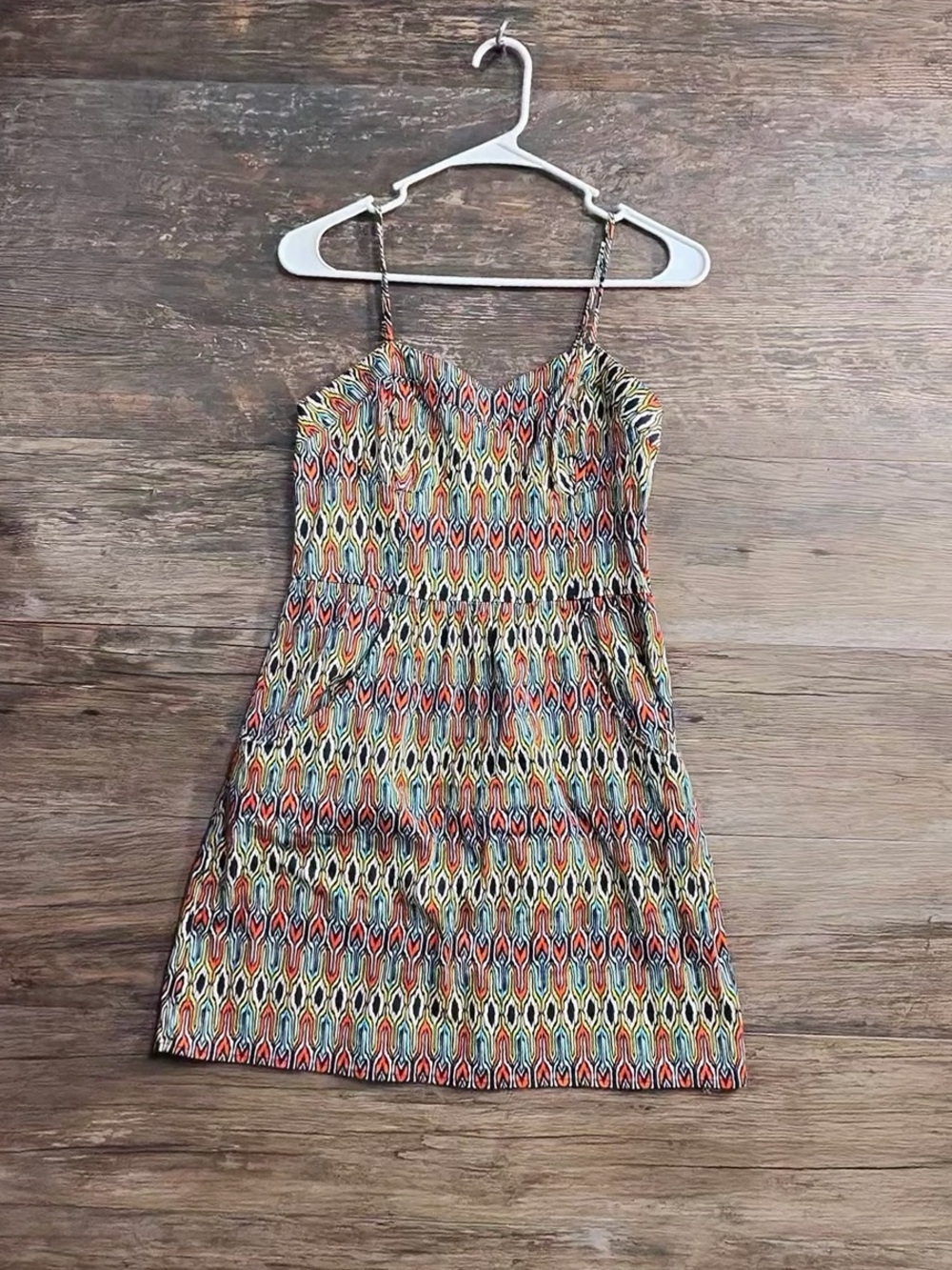 Mossimo Supply Co. Multicolor Printed Spaghetti Strap Dress